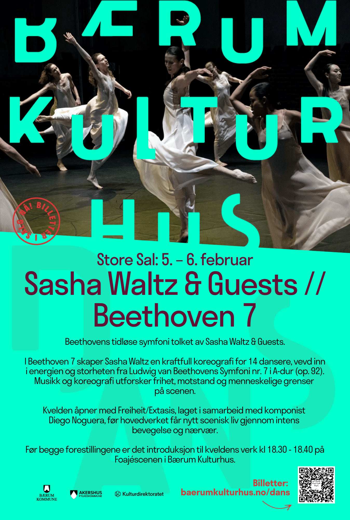 Annonse for Sasha Walts & Guests 5. og 6. februar 2026