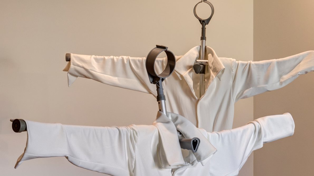 Bilde av Claire Cunningham sin installasjon