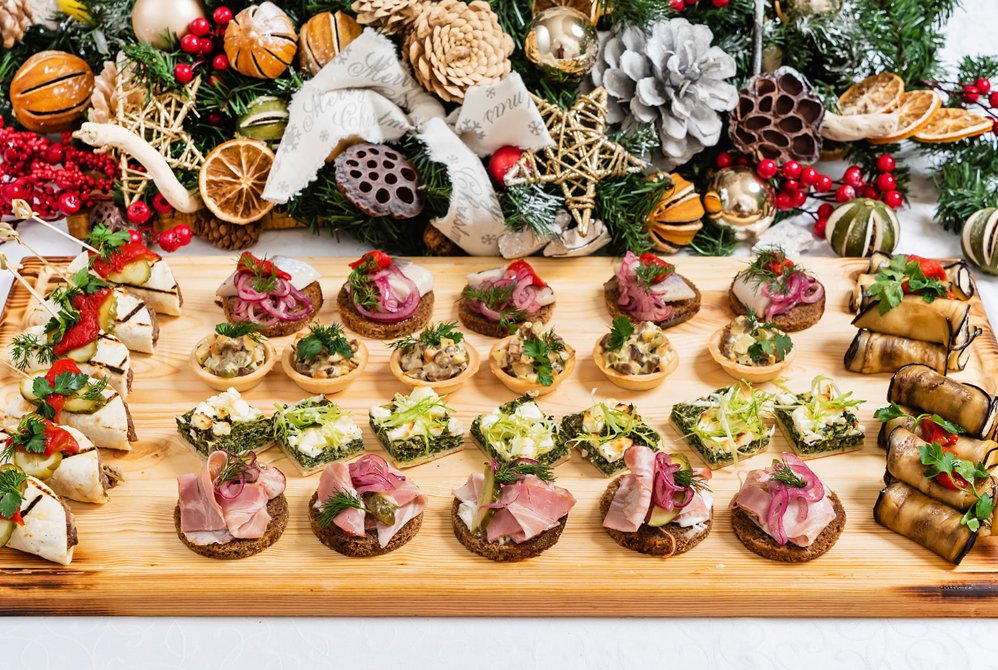 Julesnacks på ei fjøl