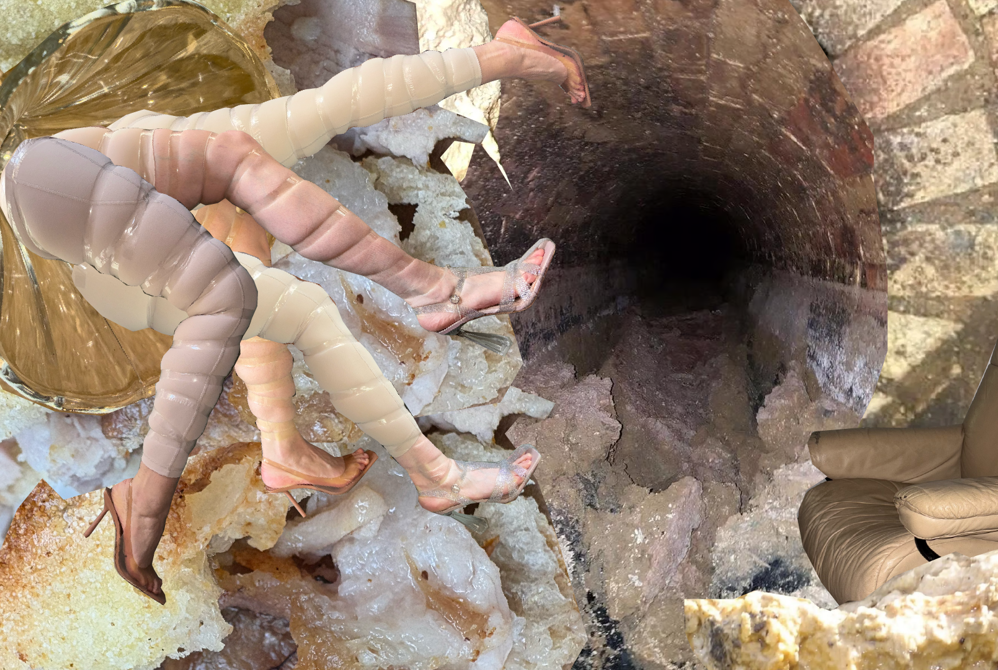 Grapich photo of fat, sewersystem and legs