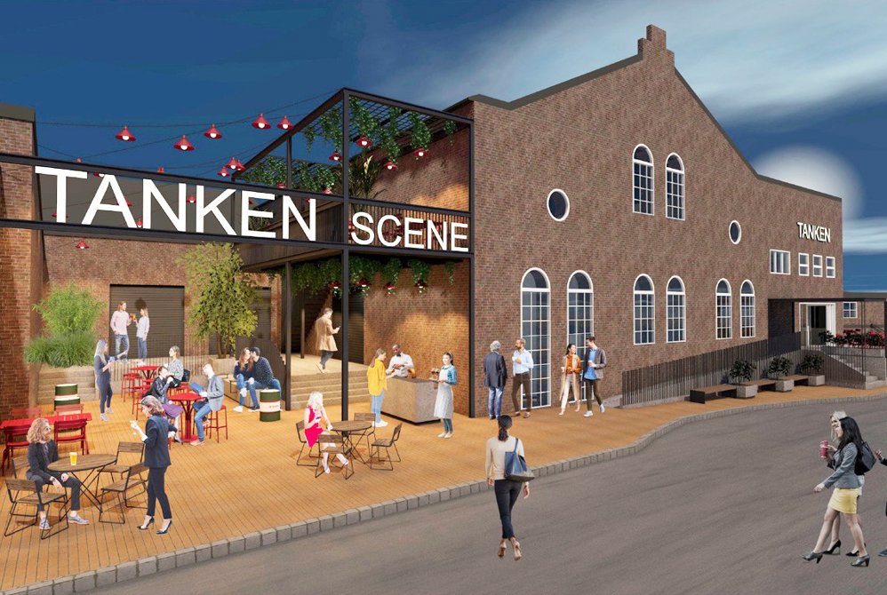 Skisse inngangsparti Tanken Scene
